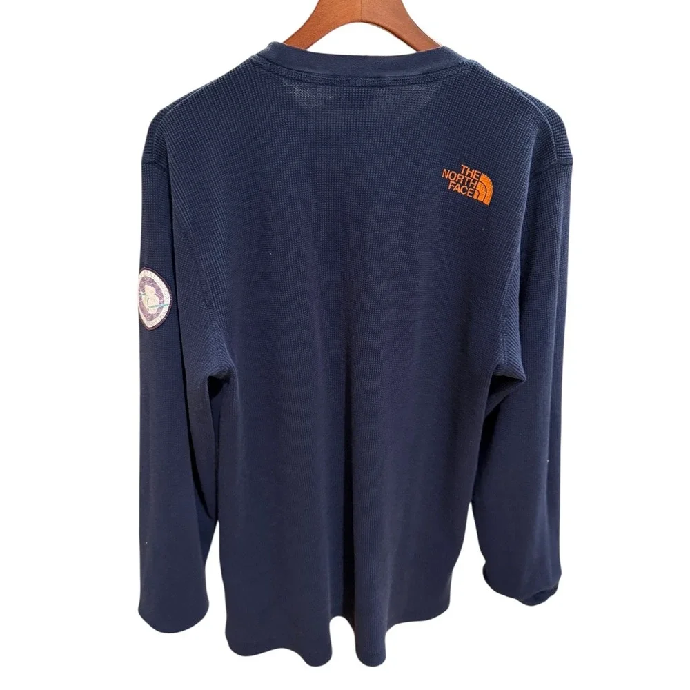 Rare The North Face Trans Antarctica 1990 Long Sleeve Thermal‎ Shirt Mens L Navy